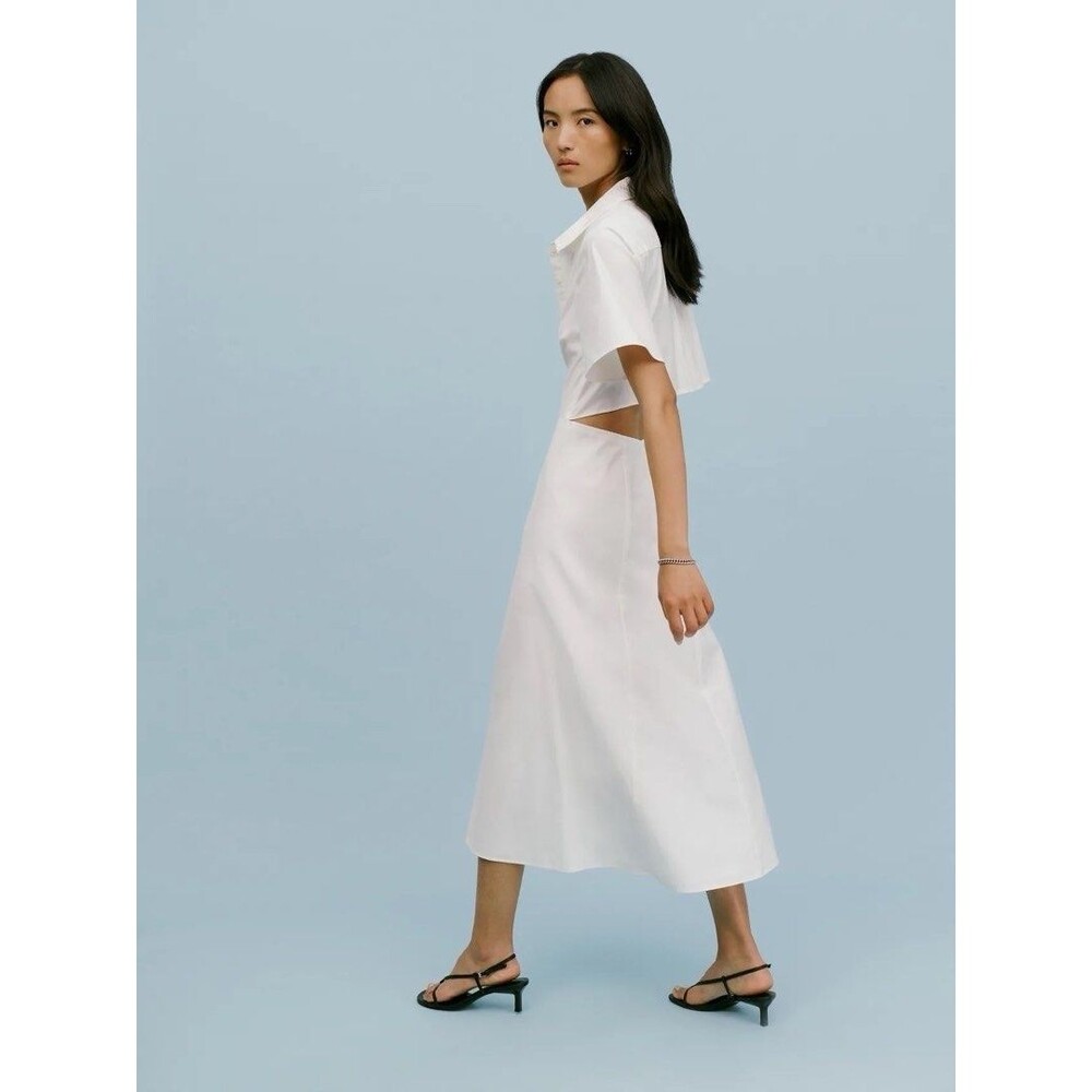 Reformation Dasha Dress Size 10 White - Picture 2 of 7